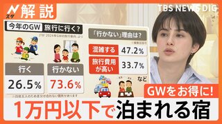 格安な旅行プランを発見！ 来週末から物価高のGW、お得情報を徹底調査、混雑回避の“攻略法”も【Nスタ解説】