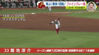 飛ぶ！激突！回転！ファインプレー集　これぞプロの技　広島カープ