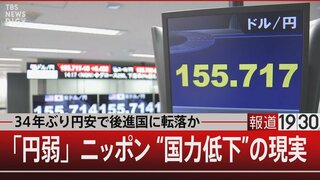 止まらない円安 実は｢円弱｣　日本は“後進国”に転落か 国力低下の現実とは【報道1930】