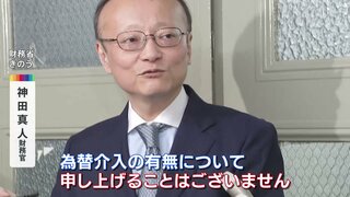 神田財務官 為替介入の有無明らかにせず　一気に円高進む場面も 