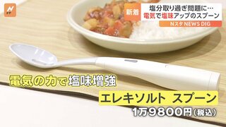 電気の力で「塩味を強くするスプーン」をキリンが発表　塩分のとりすぎに対応