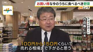 今キャベツがお買い得！他にも『５月上旬に比べて半値以下』の野菜も！ただし台風や猛暑で再び価格が上がるおそれも