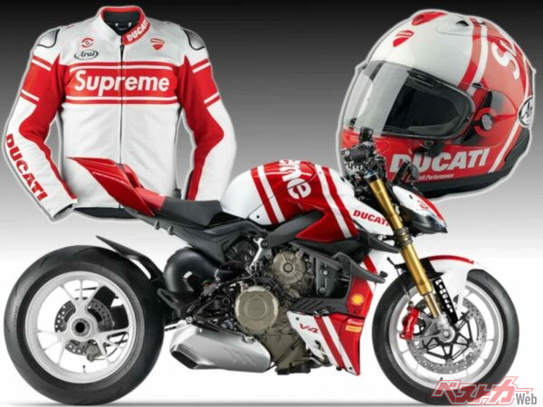 DUCATI×Supremeがコラボ！ 限定モデルStreetfighter V4 Supremeと限定ライディングギアを発表