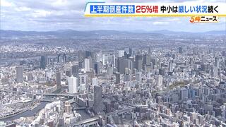 円安・コロナ禍での「無担保融資」の返済が重荷に…近畿で中小企業の倒産が増　サービス業では大幅増