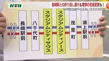 路面電車の折り返し運行も！長崎スタジアムシティ開業で電停名も変わる