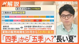 暑すぎて「四季」から「五季」へ… 異常気象で変わる消費、お出かけ先も変化【Nスタ解説】