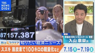 知っておきたい経済ニュース1週間 7月20日(土) 中国 4-6月GDP＋4.7％ 前期から減速／Visa日本法人 独占禁止法違反の疑い／2日連続の為替介入で5兆円規模投入かなど【Bizスクエア】