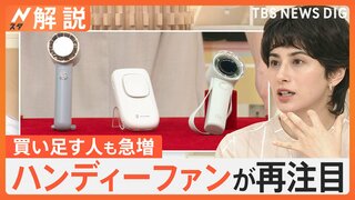 ハンディーファン 再注目のワケ　売上は去年7月比で200％以上 1番人気は“冷たくなるプレート”付き【Nスタ解説】