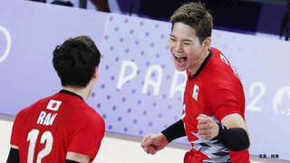 最多21得点の西田有志「1勝が本当に遠く感じた」アメリカとの予選リーグ最終戦は「地に足ついた状態で」【パリ五輪】