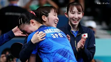 張本美和が涙…卓球団体女子決勝進出　決勝で中国と対戦「思い切り自分のプレーができるように頑張りたい」