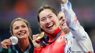 【パリ五輪陸上競技】女子やり投の北口榛花が世界陸上に続き金メダリストに　室伏広治と並ぶ偉業で“北口ブランド”確立への第一歩