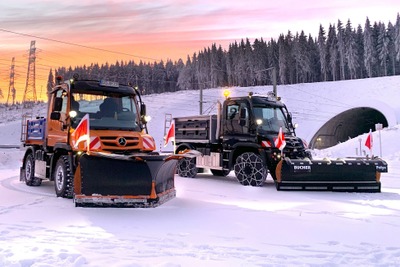 「冬のスペシャリスト」ウニモグ除雪車、中型シリーズ「U327」に登場