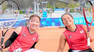 上地結衣＆田中愛美、悲願の金メダル！車いすテニスダブルス決勝で東京大会金のオランダペアに逆転勝利【パリパラリンピック】