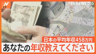 “日本の平均”年収458万円　あなたの年収教えてください！