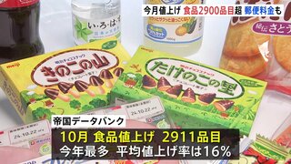 今月の値上げ食品は“2900品目超” 今年最多の見通し　30年ぶり「はがき」や「手紙」も値上げ