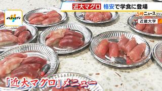 「すごく誇らしい」１０月１０日マグロの日に『近大マグロ』が学食に登場　学生たちは口いっぽいに頬張る　近畿大学