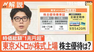 時価総額は…1兆円規模！ 東京メトロ 東証上場のワケ、“都心の大動脈”どう変わる？【Nスタ解説】