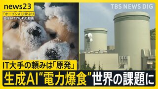 いまIT企業が「日本の原発周辺の土地」を狙っている？ 世界中が原発に熱視線「消費電力10倍」生成AIが“安い電力”求めるワケ【news23】