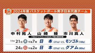 日本代表合宿に広島ドラゴンフライズから３人選出　中村拓人･山崎稜･市川真人