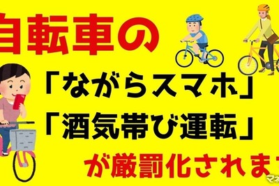 自転車の「ながらスマホ」と「酒気帯び運転」が厳罰化---刑罰の内容・支払い方法を解説