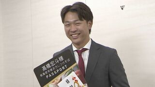 中日ドラゴンズ髙橋宏斗投手(22) 大好物のサガミ“桜海老のつけそば”12年分太っ腹プレゼントに笑顔「この券があるうちは、第一線で活躍できるように」